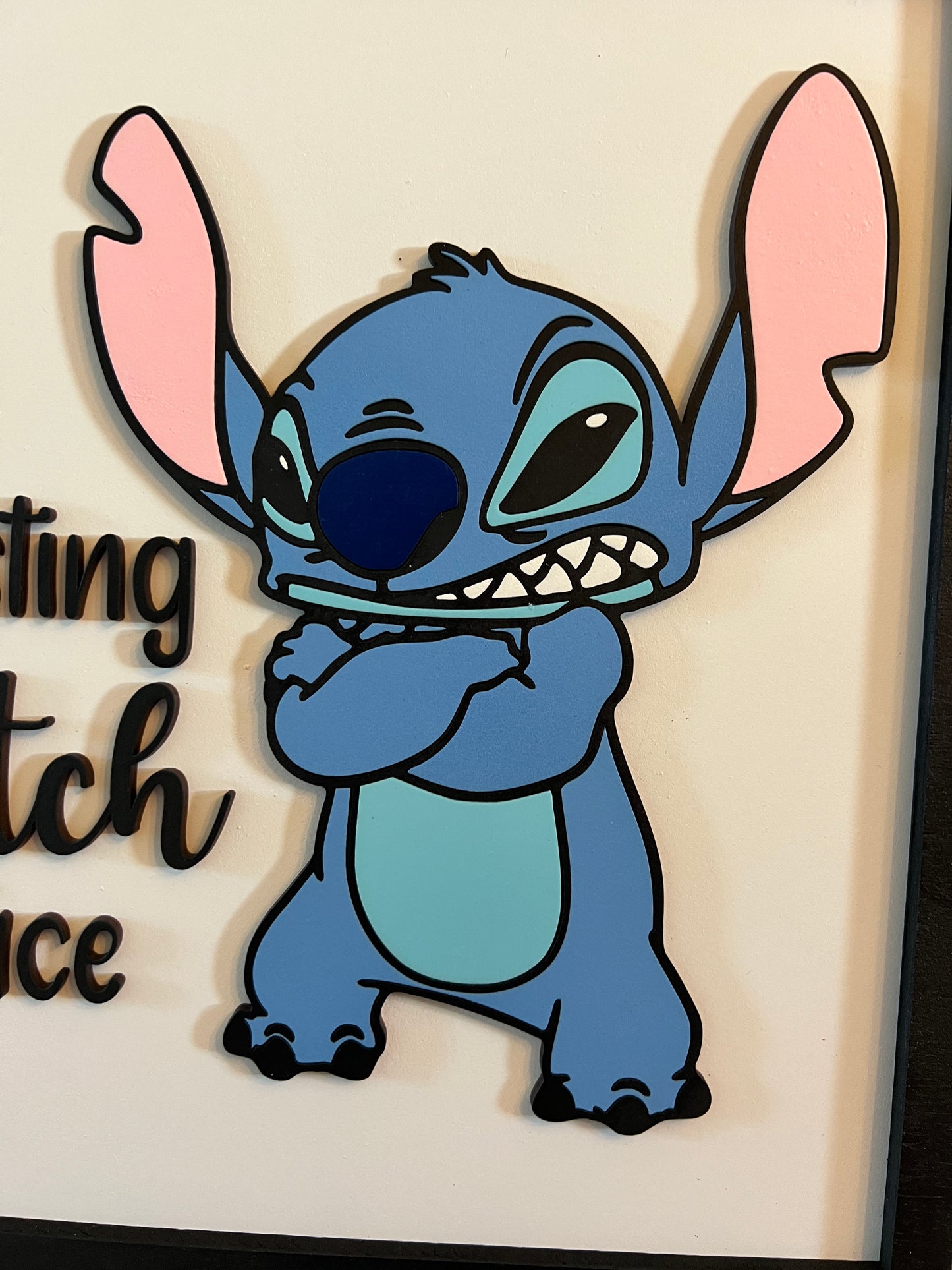 Resting Stitch Face Sign