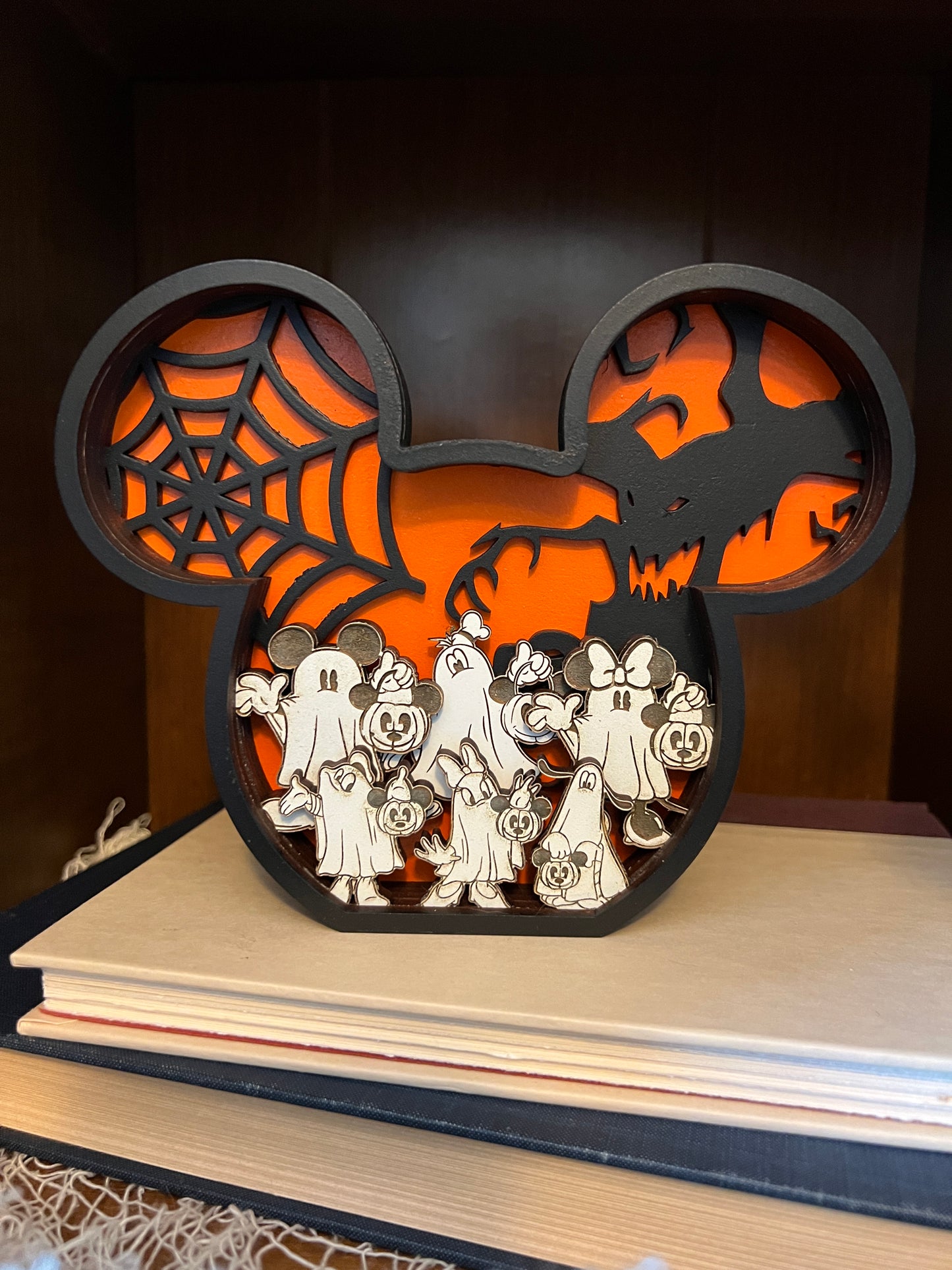 Mickey Halloween Shelf Sign