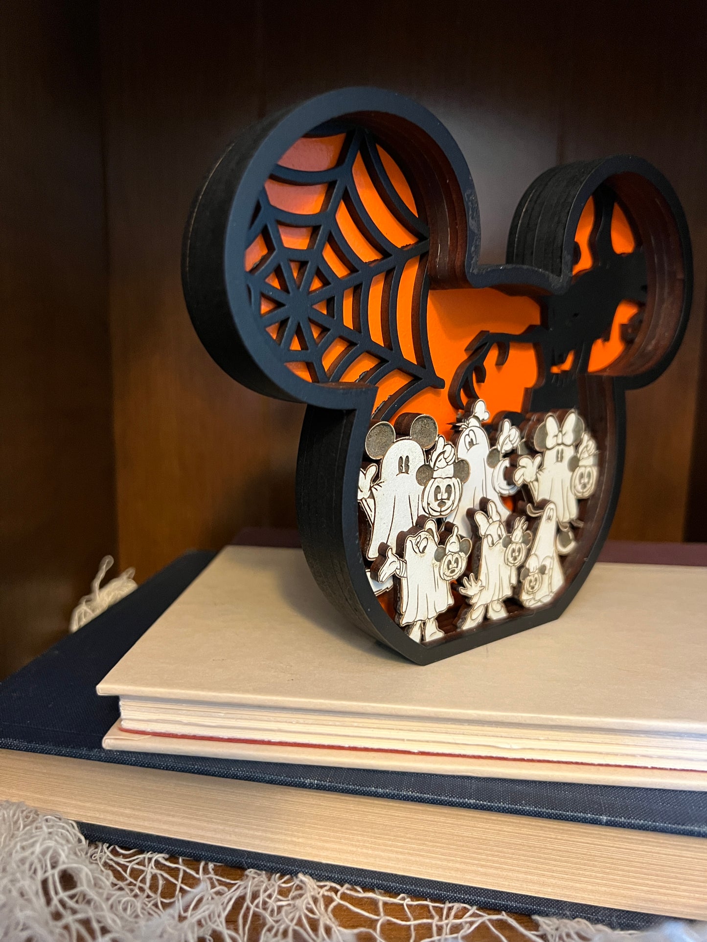 Mickey Halloween Shelf Sign