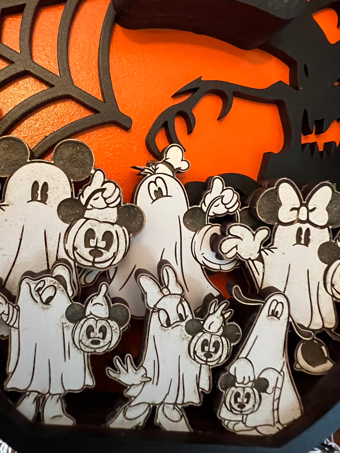 Mickey Halloween Shelf Sign