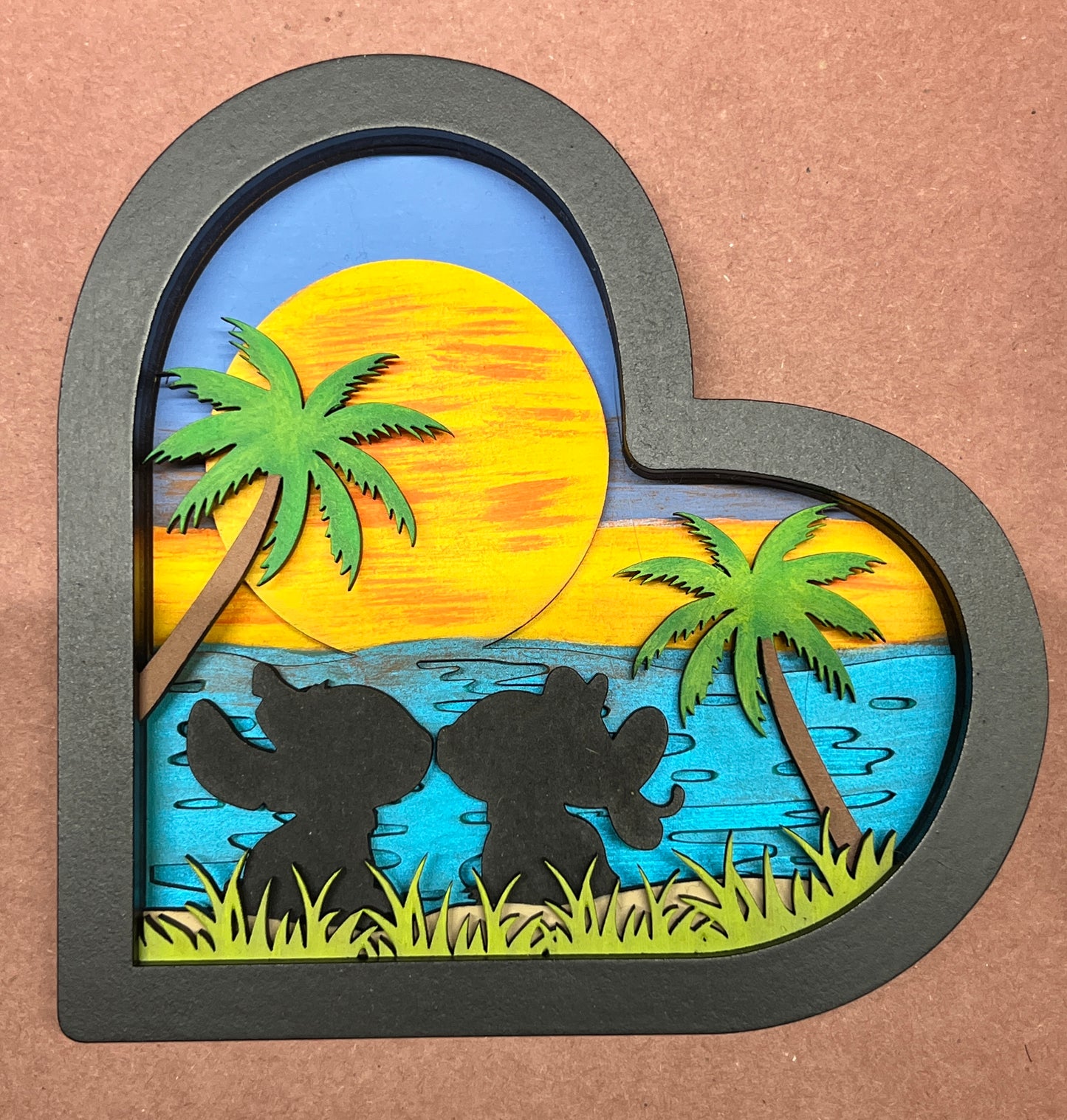 3D Disney Heart Signs