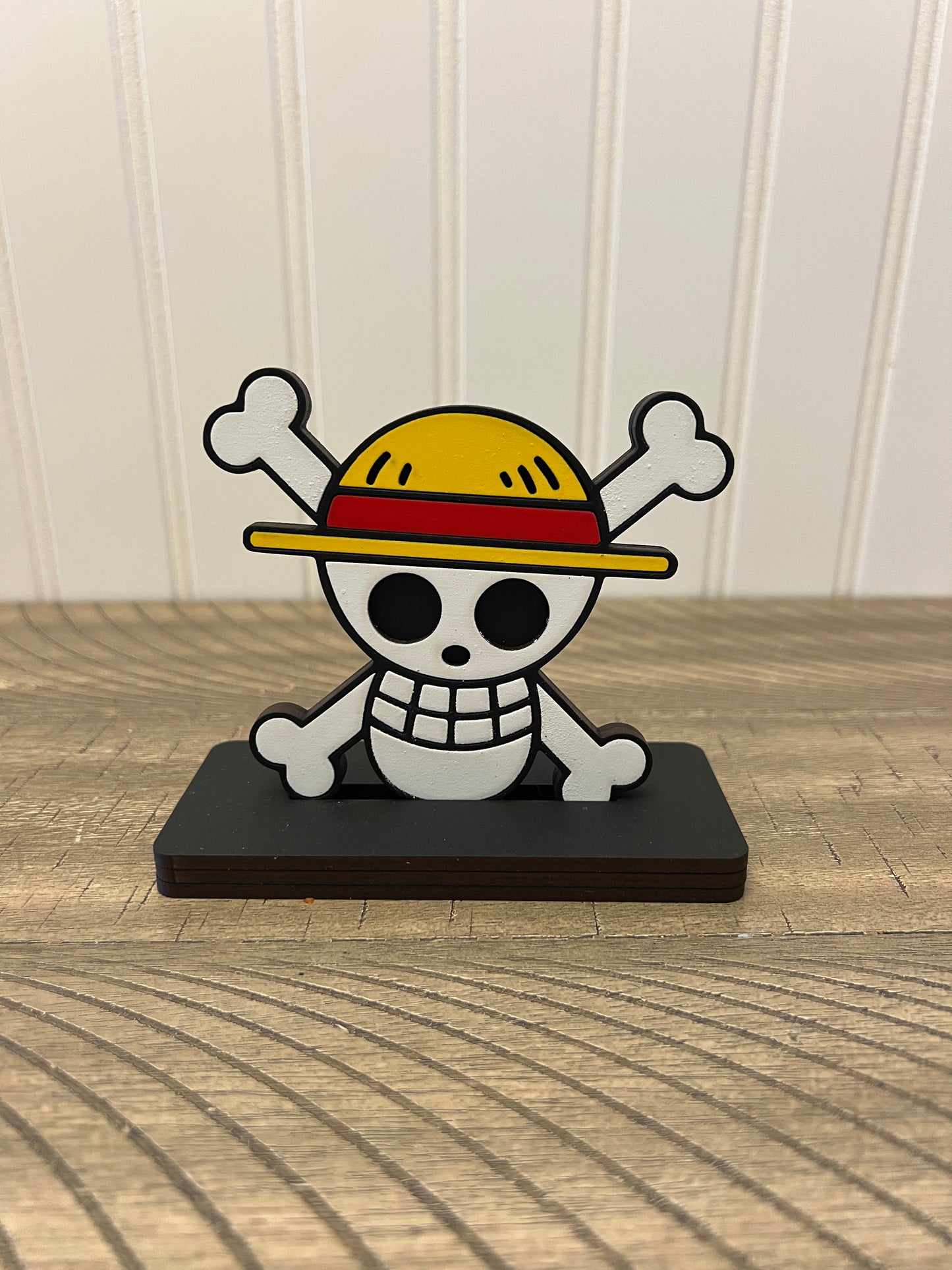 One Piece Straw Hat Jolly Roger Desk/Shelf Sign