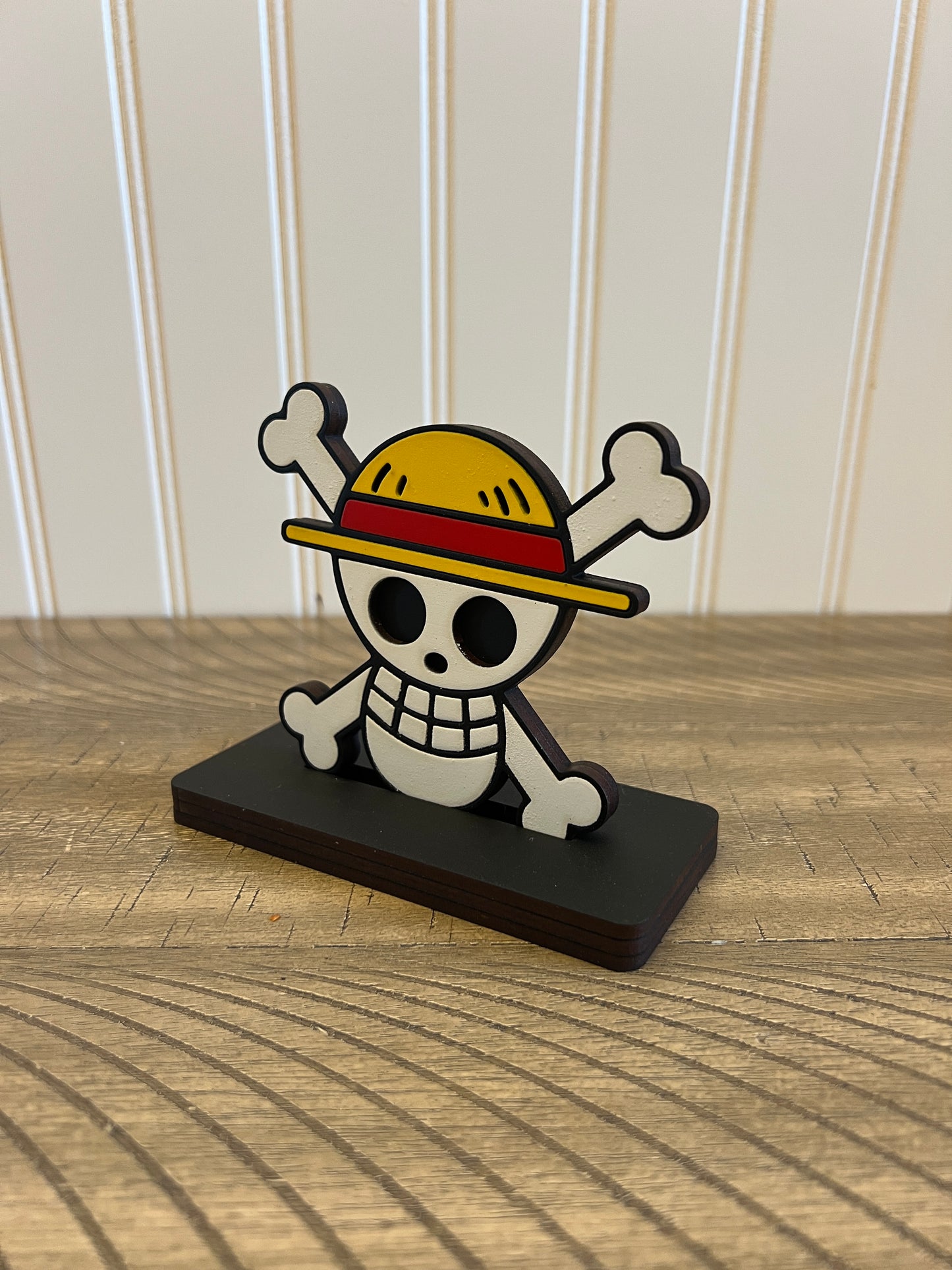 One Piece Straw Hat Jolly Roger Desk/Shelf Sign