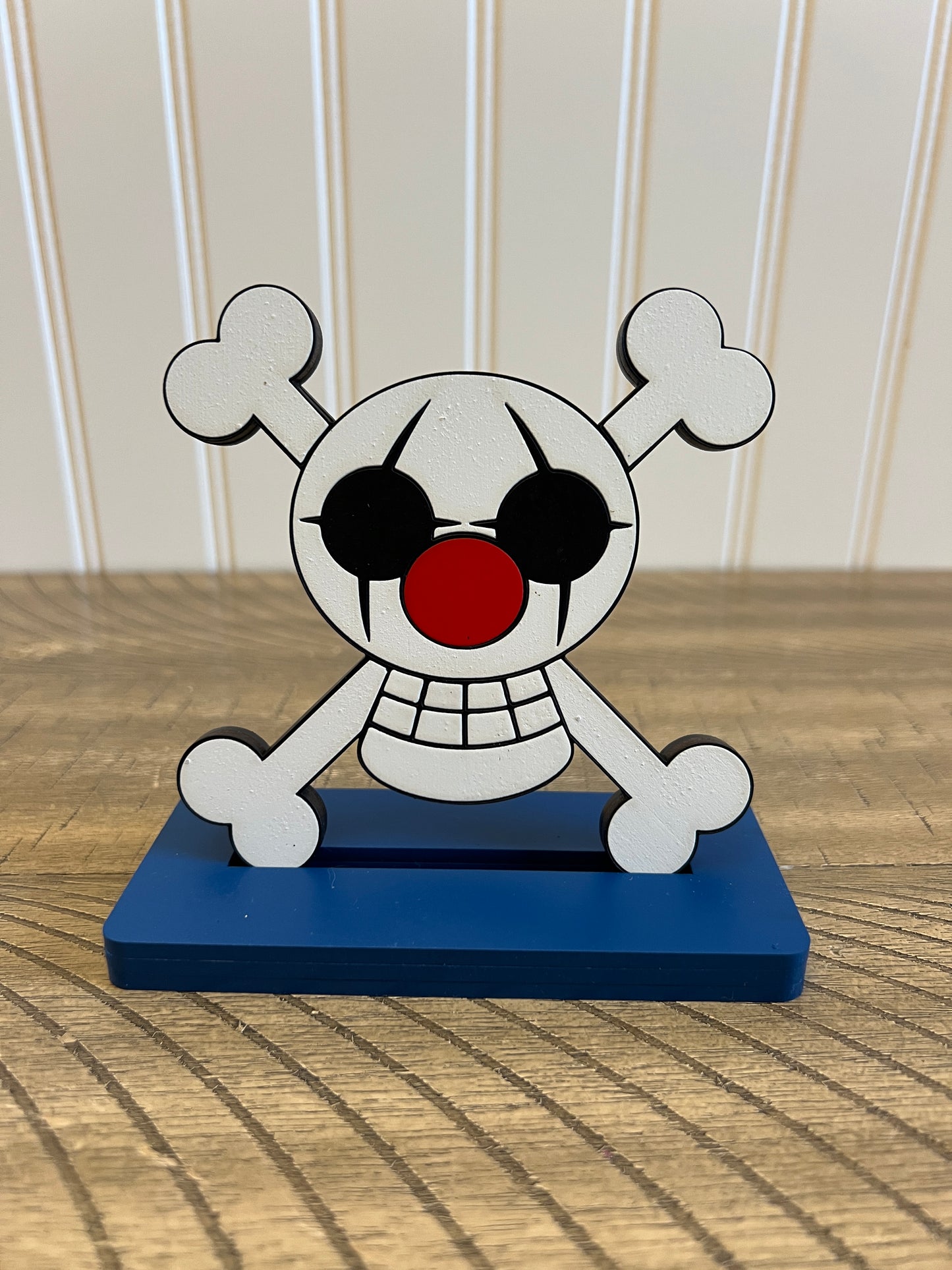 One Piece Buggy Jolly Roger Desk/Shelf Sign
