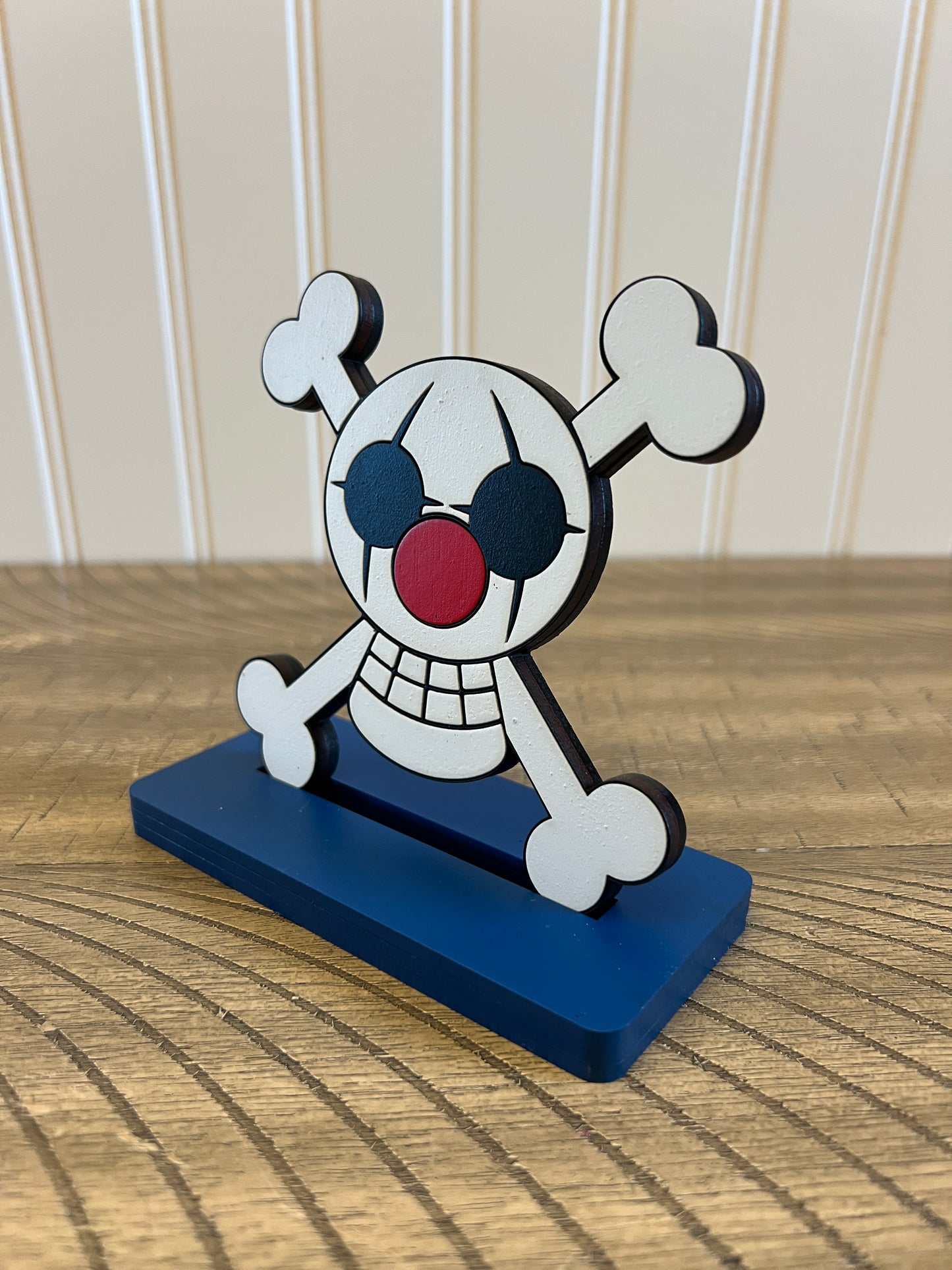 One Piece Buggy Jolly Roger Desk/Shelf Sign