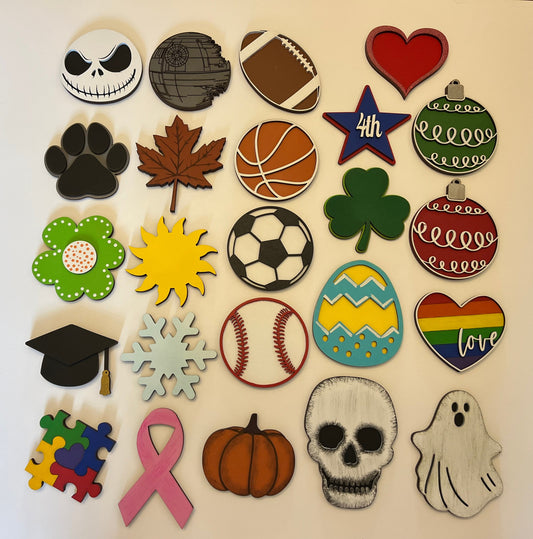 3D Wood Magnets