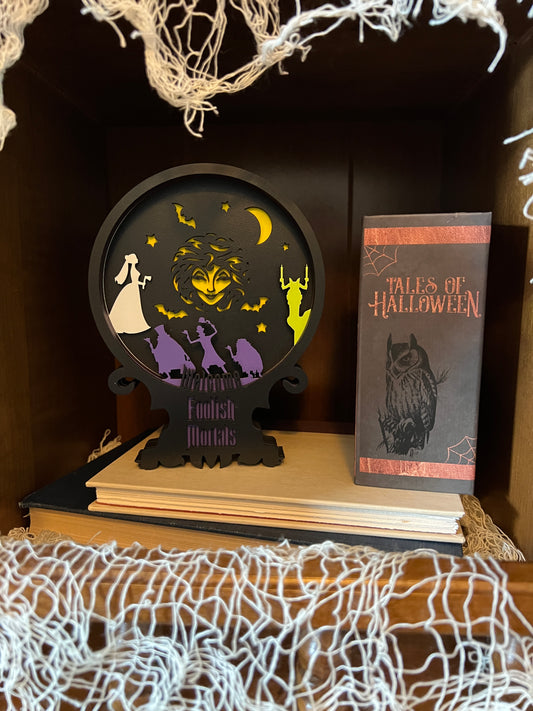 Haunted Mansion Shelf Sign