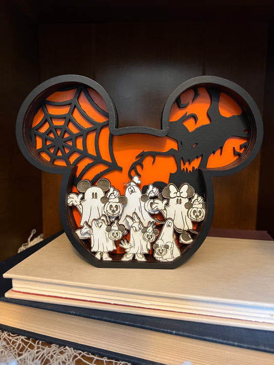Mickey Halloween Shelf Sign