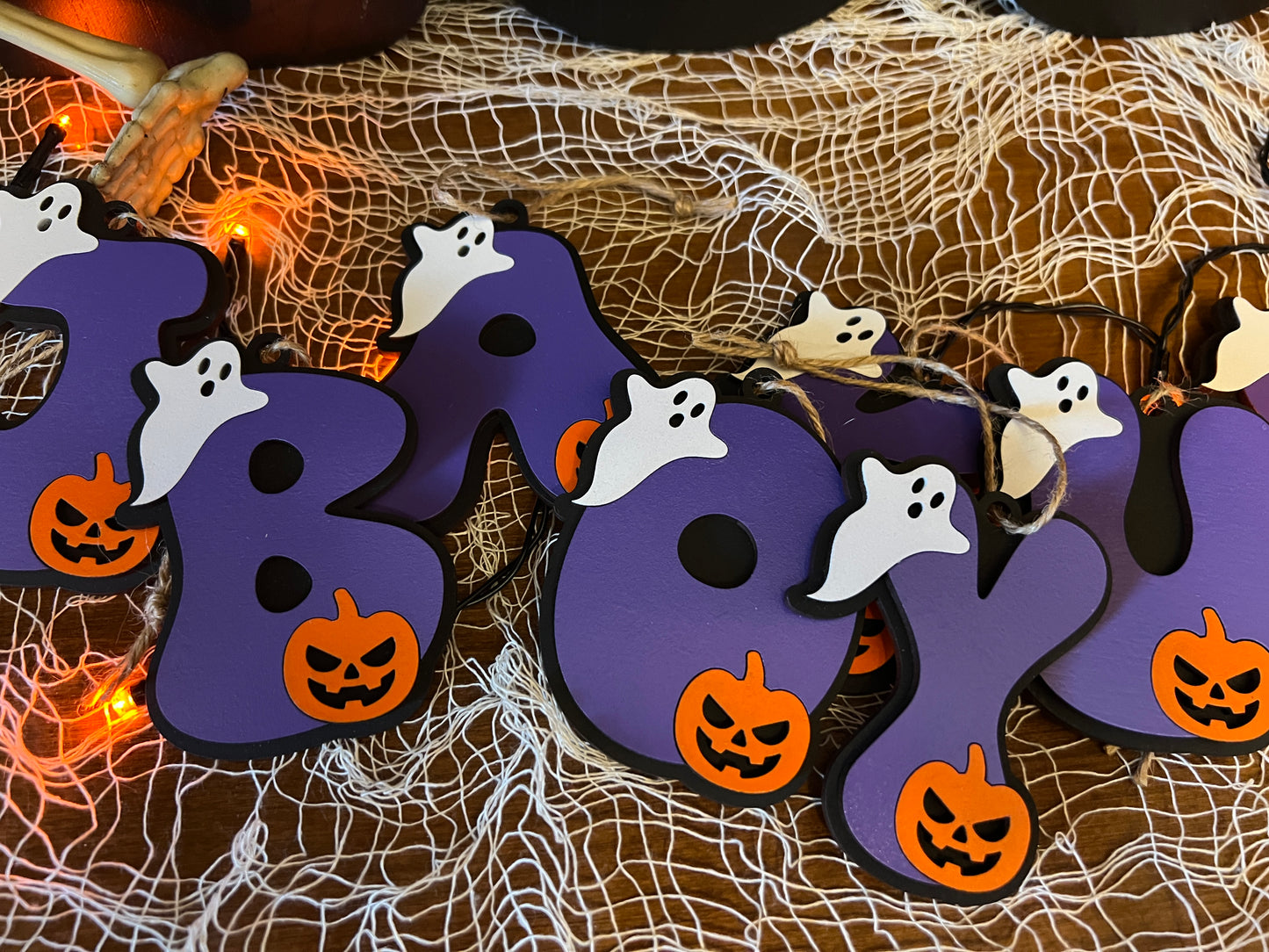 Halloween Letter Ornaments