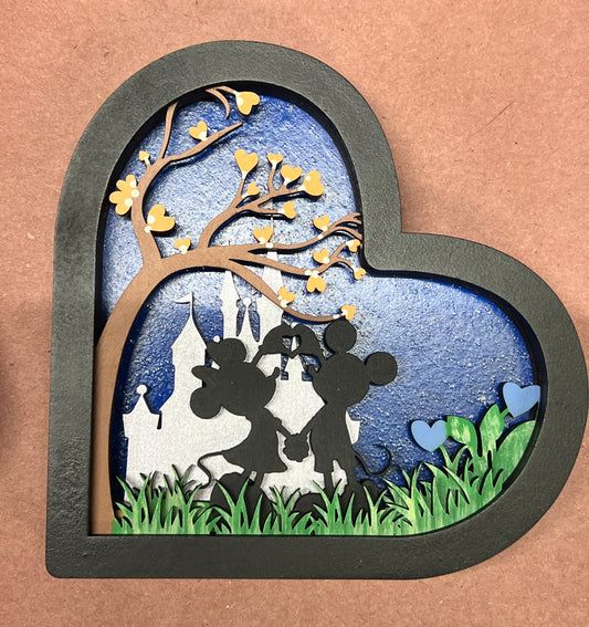 3D Disney Heart Signs