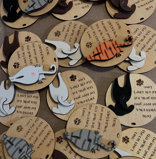 Cat or Dog Butt Ornaments